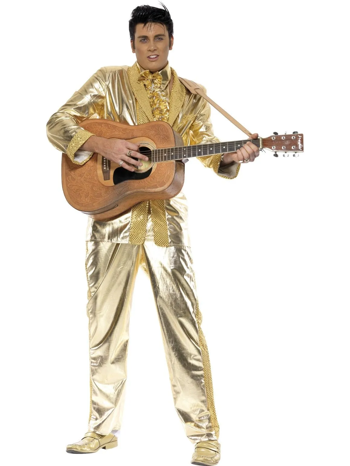 Elvis Gold Lamé Suit Adult Men's Costume