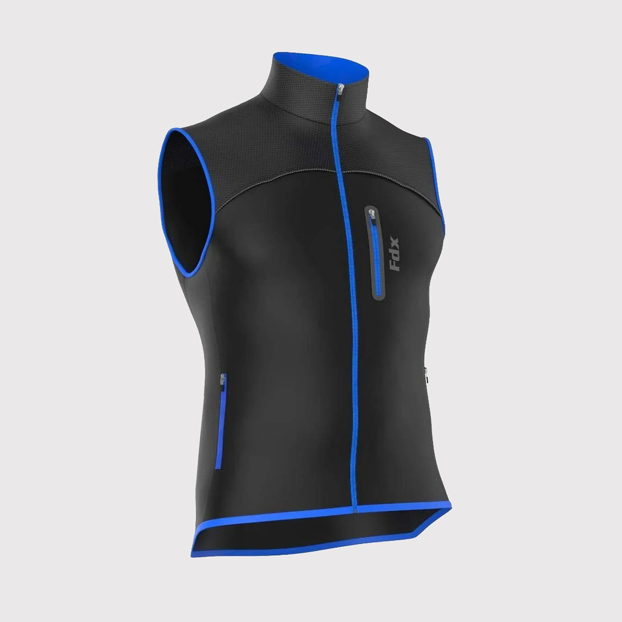 Fdx Stunt Blue Men's & Boy's Softshell Windproof Cycling Gilet