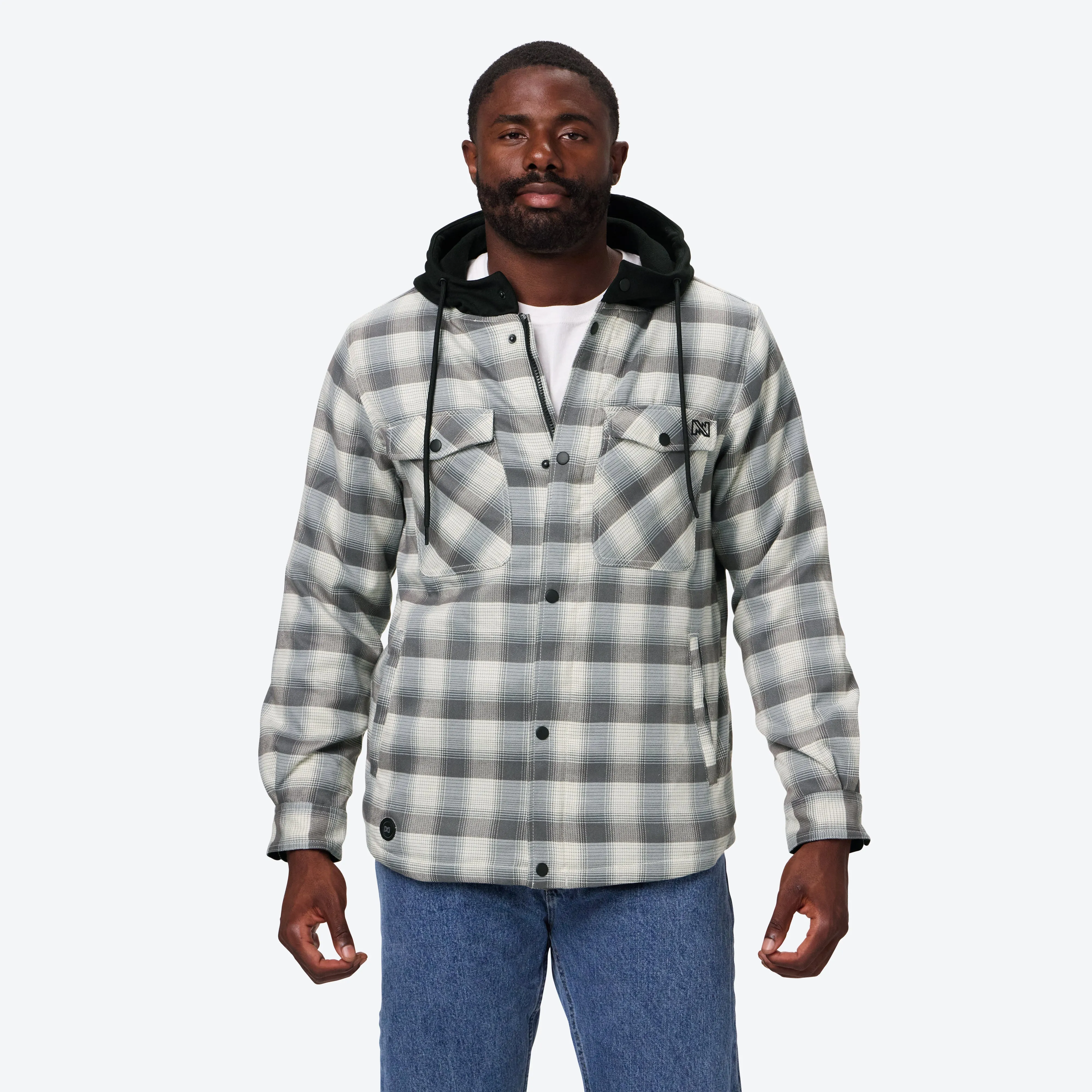 Flannel Heated Hoodie Jacket