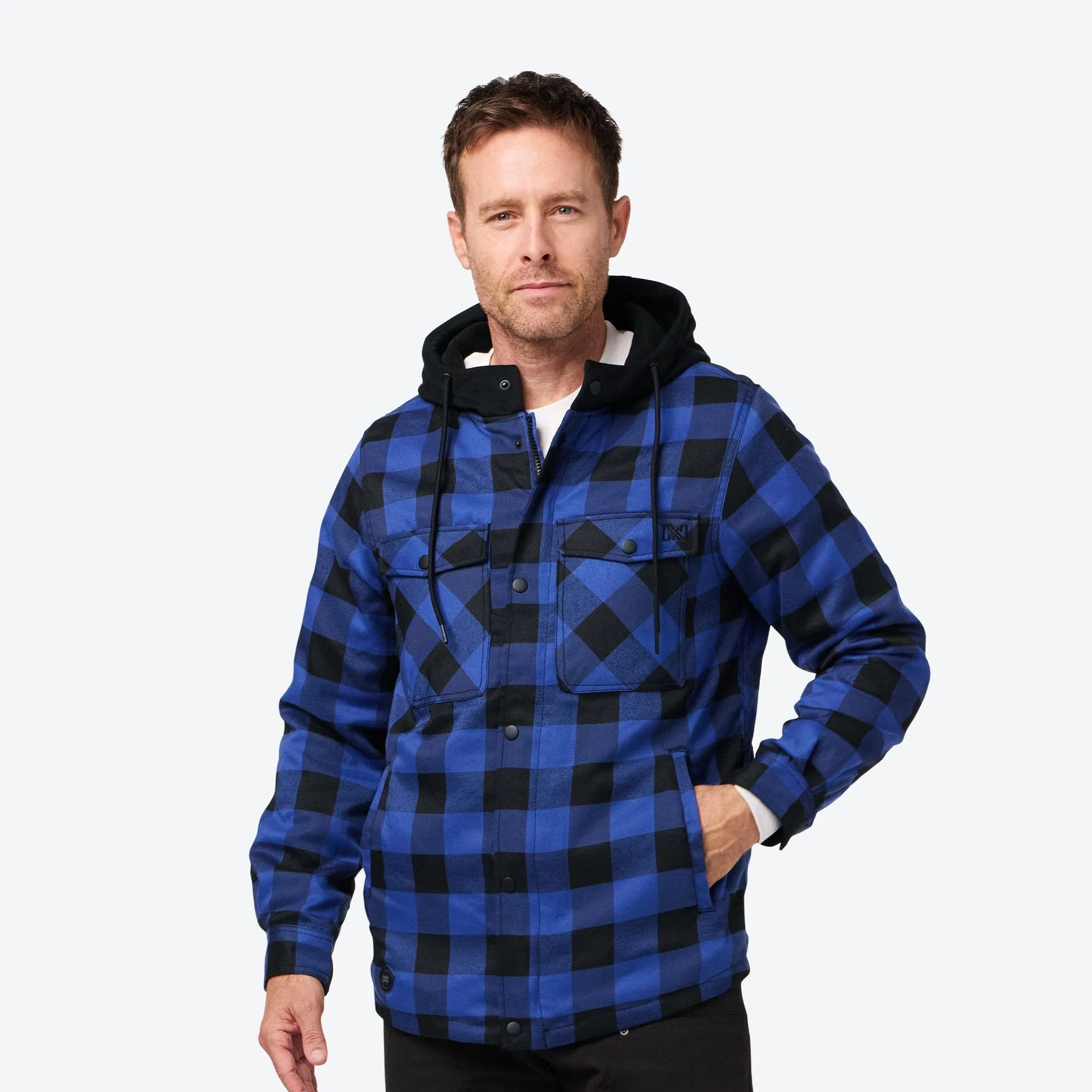 Flannel Heated Hoodie Jacket