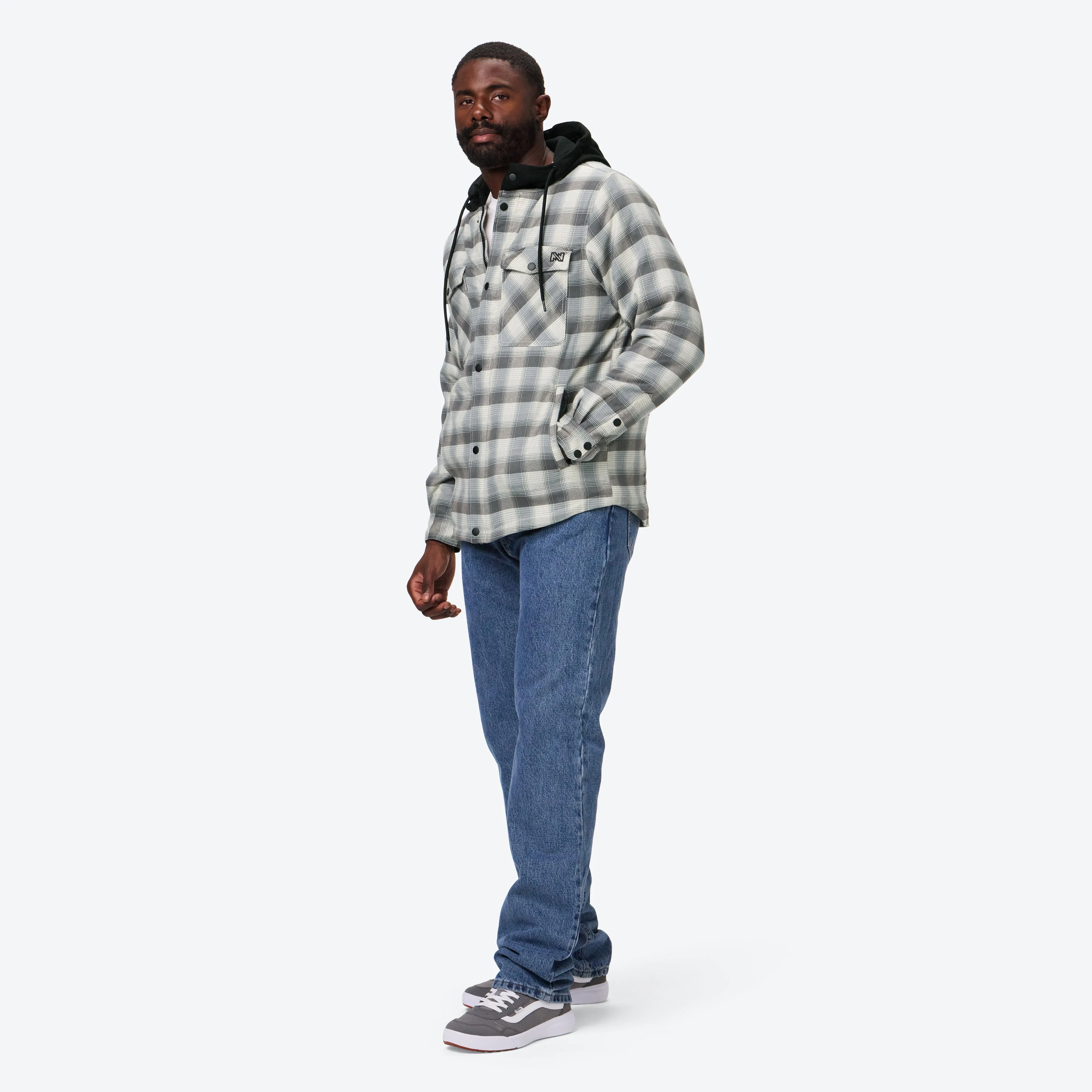 Flannel Heated Hoodie Jacket