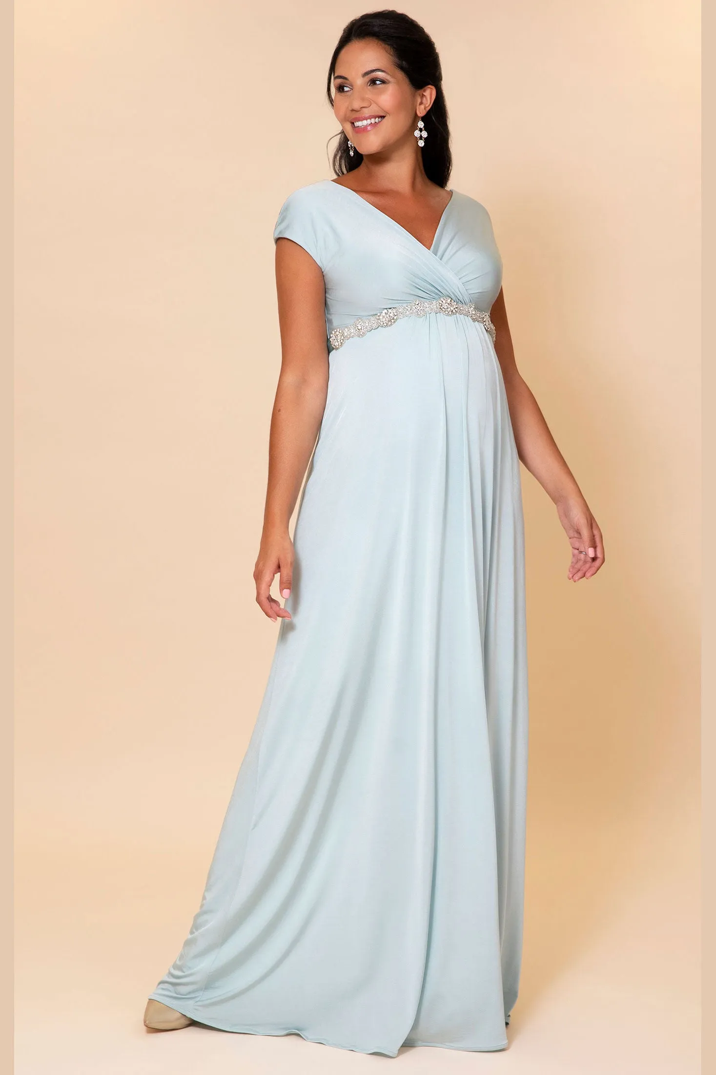 Francesca Maternity and Nursing Maxi in Mint