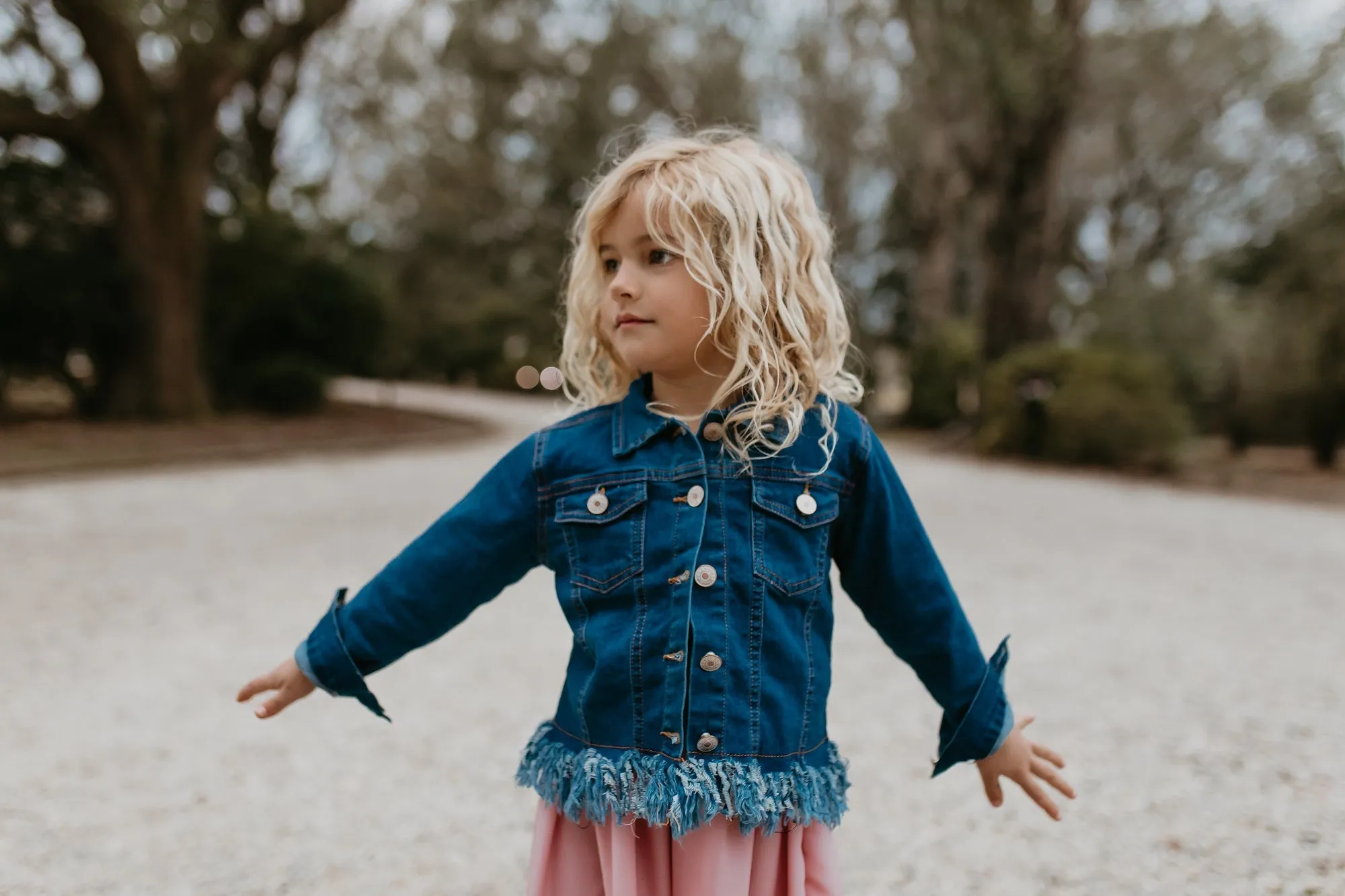 FRINGE DENIM JACKET