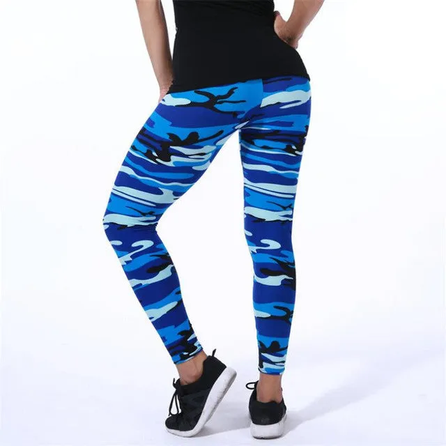 Funki Buys | Pants | Women's Mult Color Camouflage Leggings