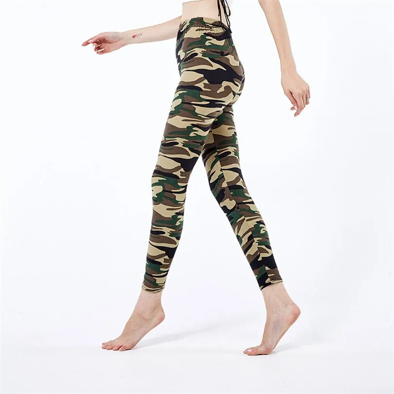 Funki Buys | Pants | Women's Mult Color Camouflage Leggings