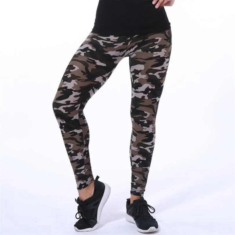 Funki Buys | Pants | Women's Mult Color Camouflage Leggings