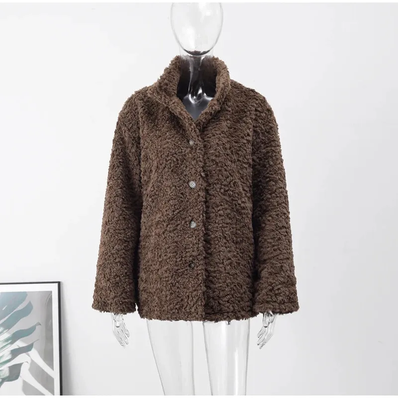 Fur Jacket - Stand Collar