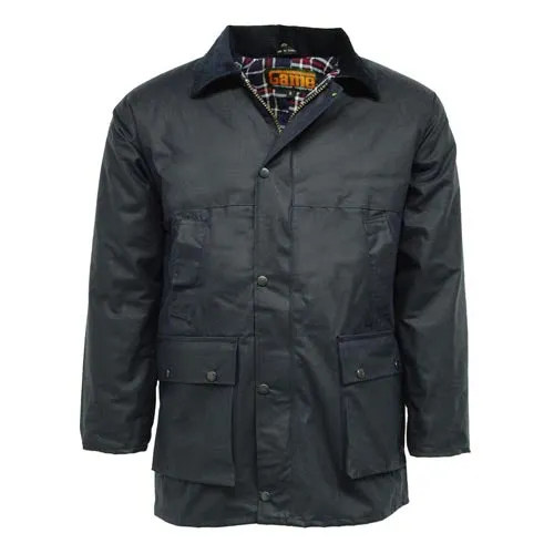 Game Classic Padded Wax Jacket up to 5XL - Durable, Weather Resistant & Stylish Outerwear