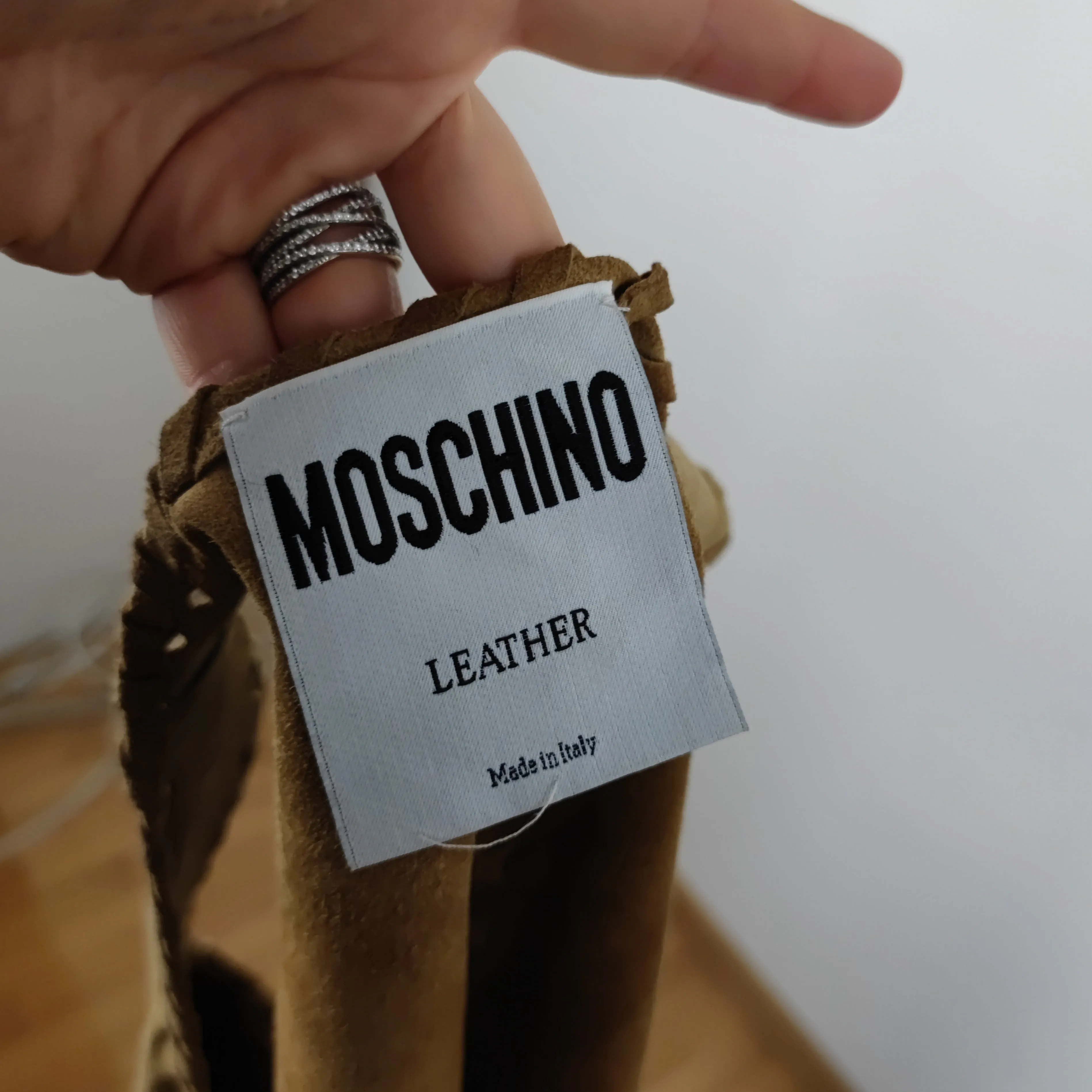 Gilet Moschino in camoscio