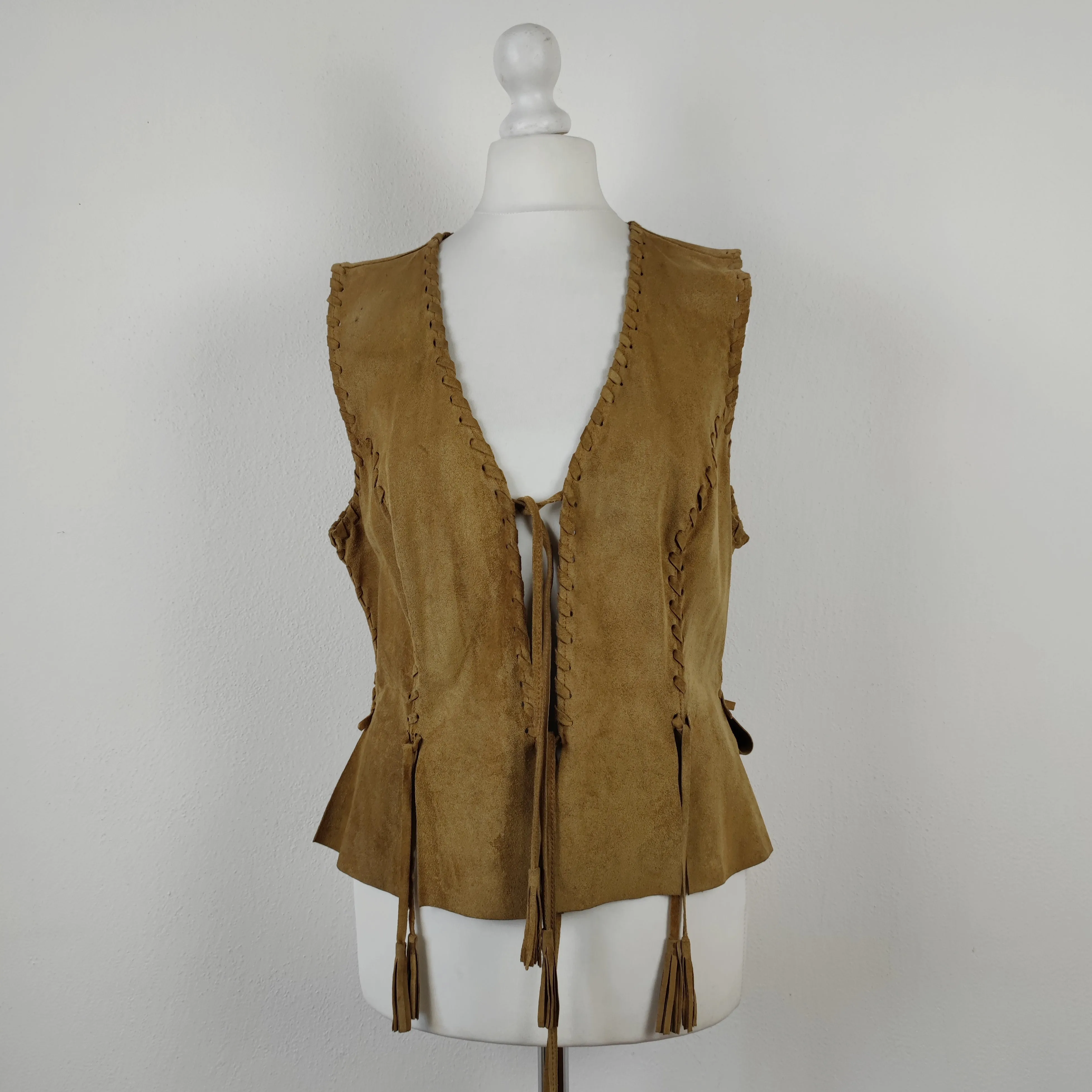 Gilet Moschino in camoscio