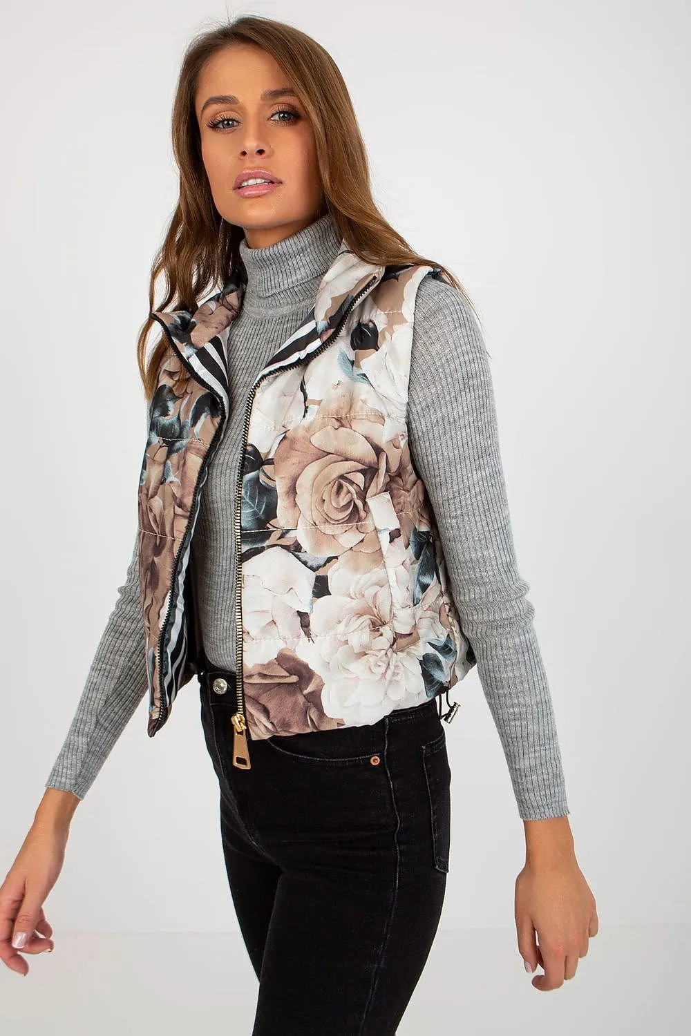 Gilet Relevance Floral Quilted Vest