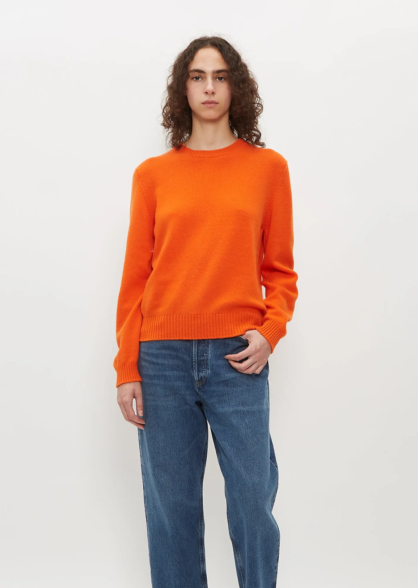 Hepburn Boyfriend Crew Sweater — Strobe