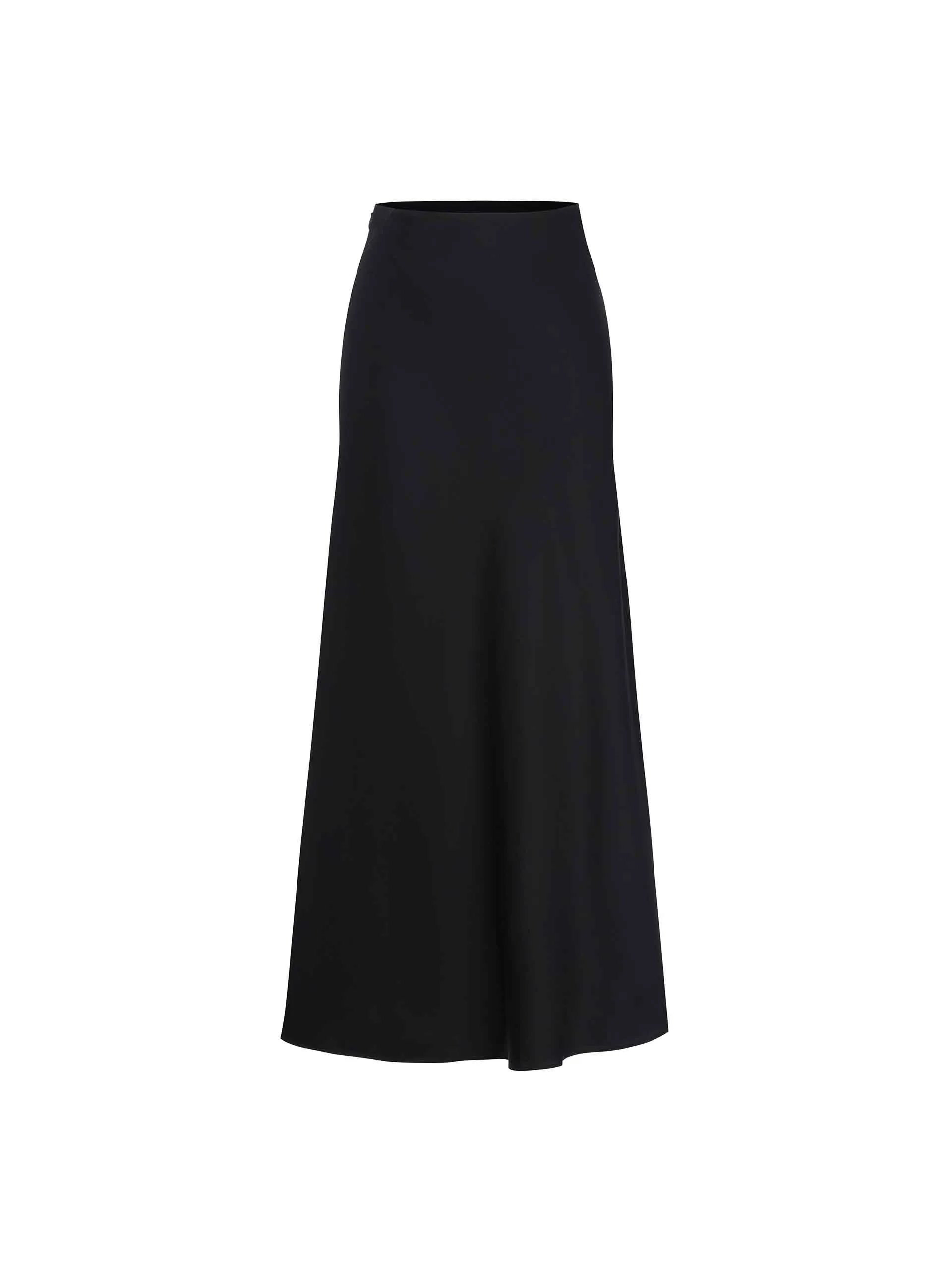 High Rise Satin Maxi Skirt