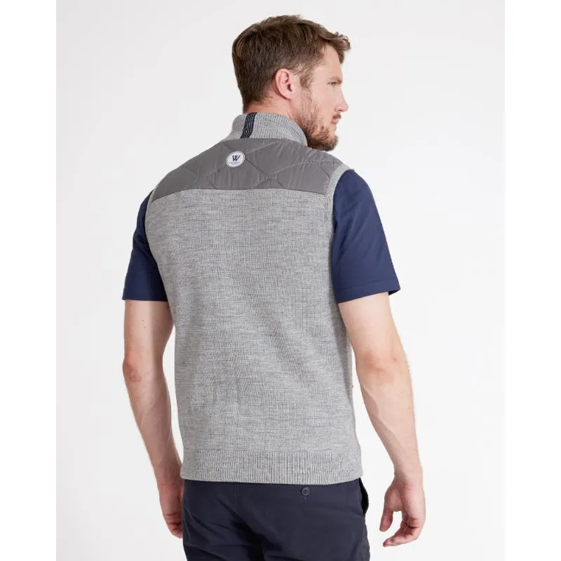 Holebrook Conny Windproof Mens Gilet - Light Grey Melange