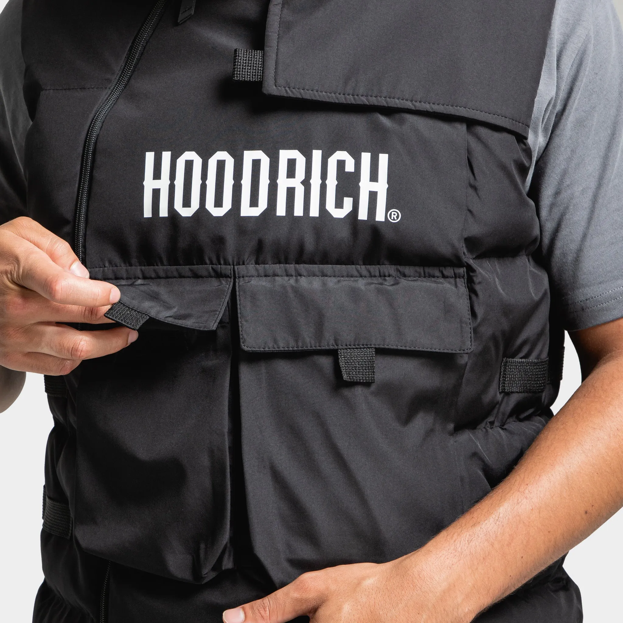 Hoodrich Quantum Gilet Black / White