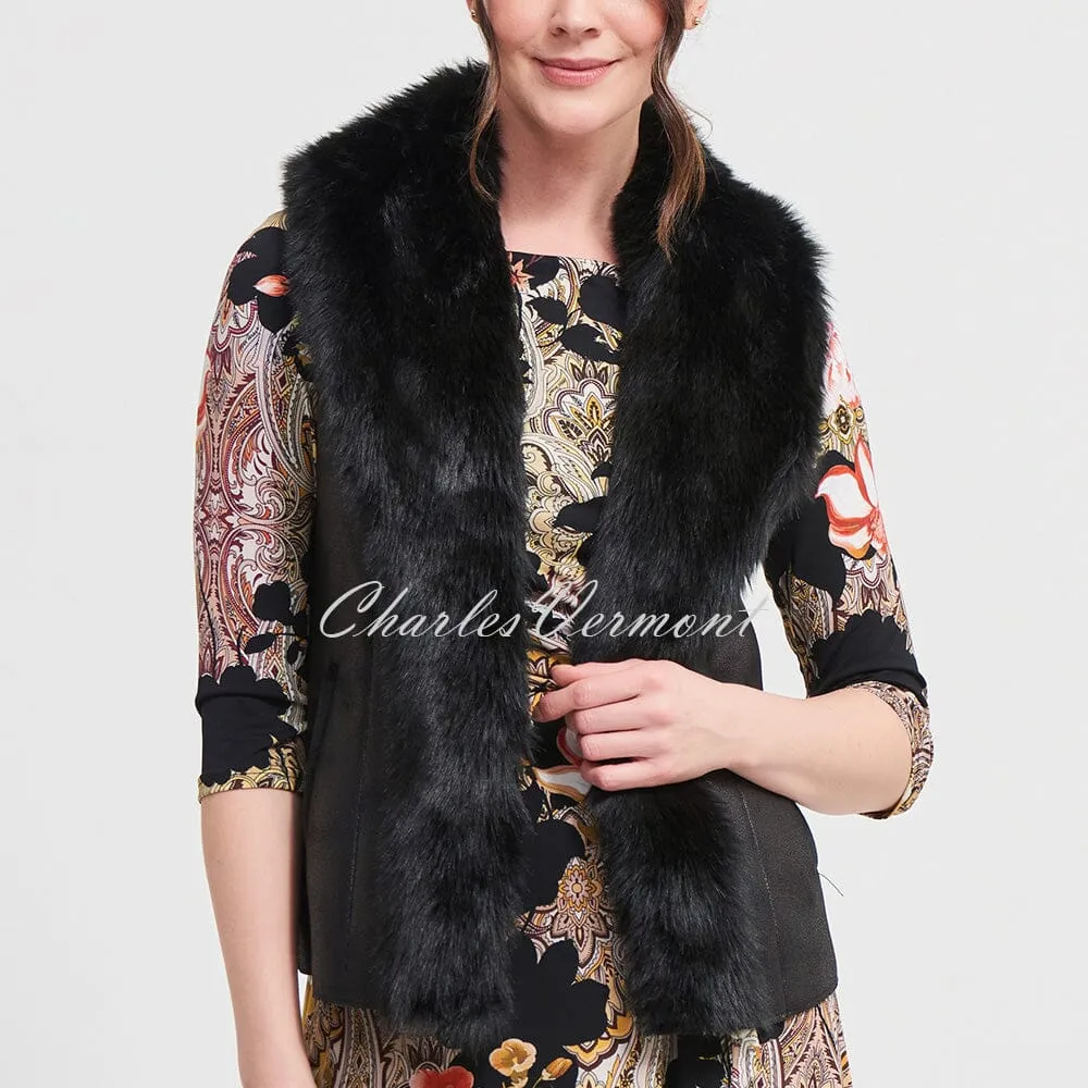 Joseph Ribkoff Faux Fur Gilet – Style 213996