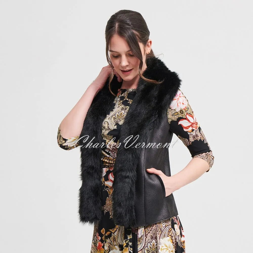 Joseph Ribkoff Faux Fur Gilet – Style 213996