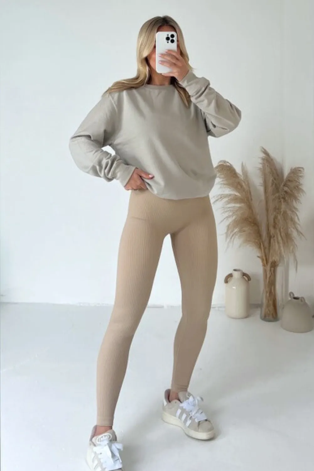 Kerris bone sweater and legging set