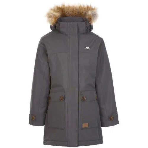 Kids Trespass Rhoda Fishtail Padded Jacket - Windproof & Waterproof - Ultimate Protection for Your Child