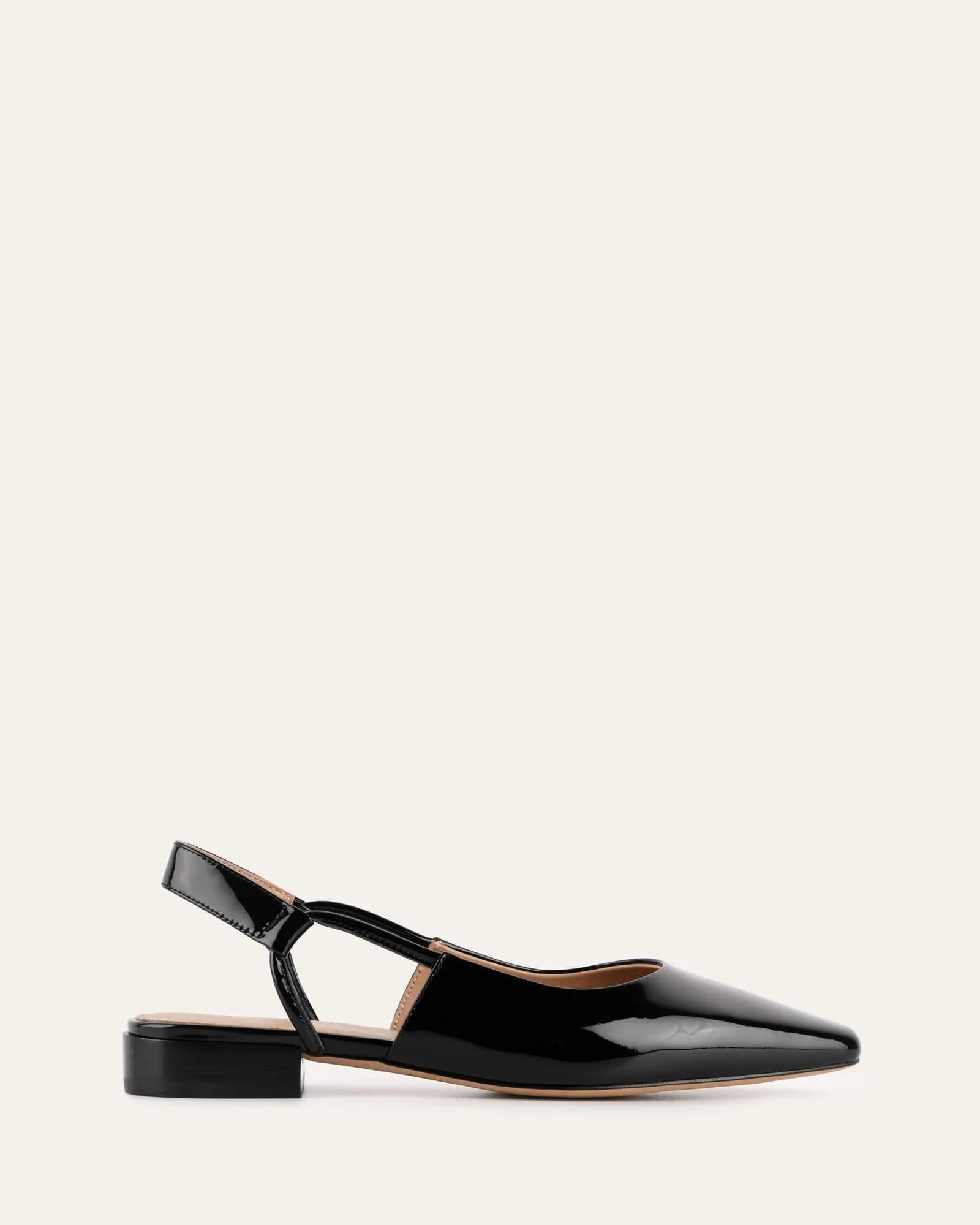 LARISSA DRESS FLATS BLACK PATENT