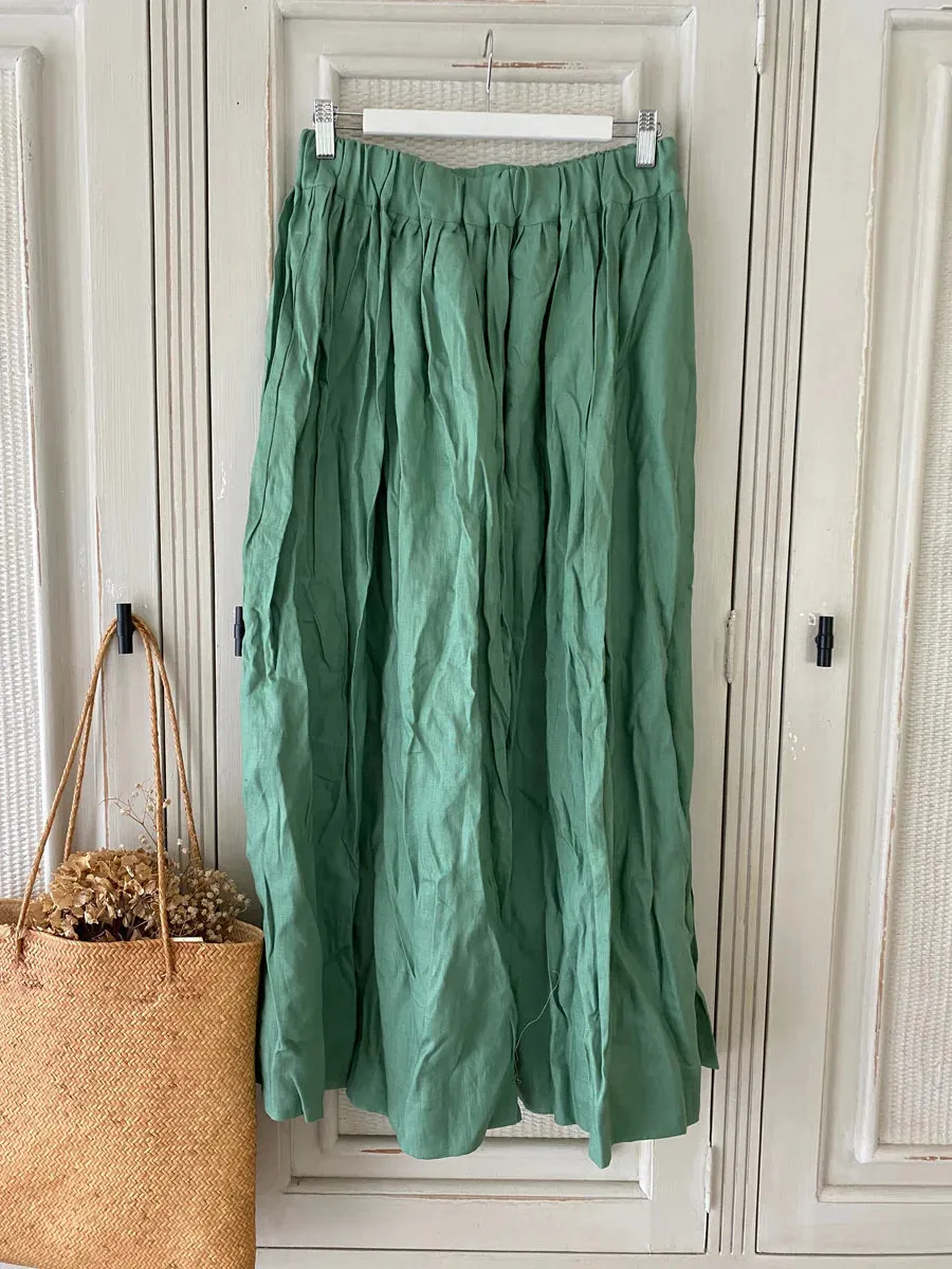 Layla Maxi Skirt in Jade