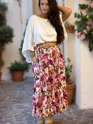 Layla Maxi Skirt in Monet