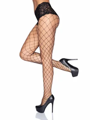 LEG AVENUE 1278 EVIE FENCE NET TIGHTS