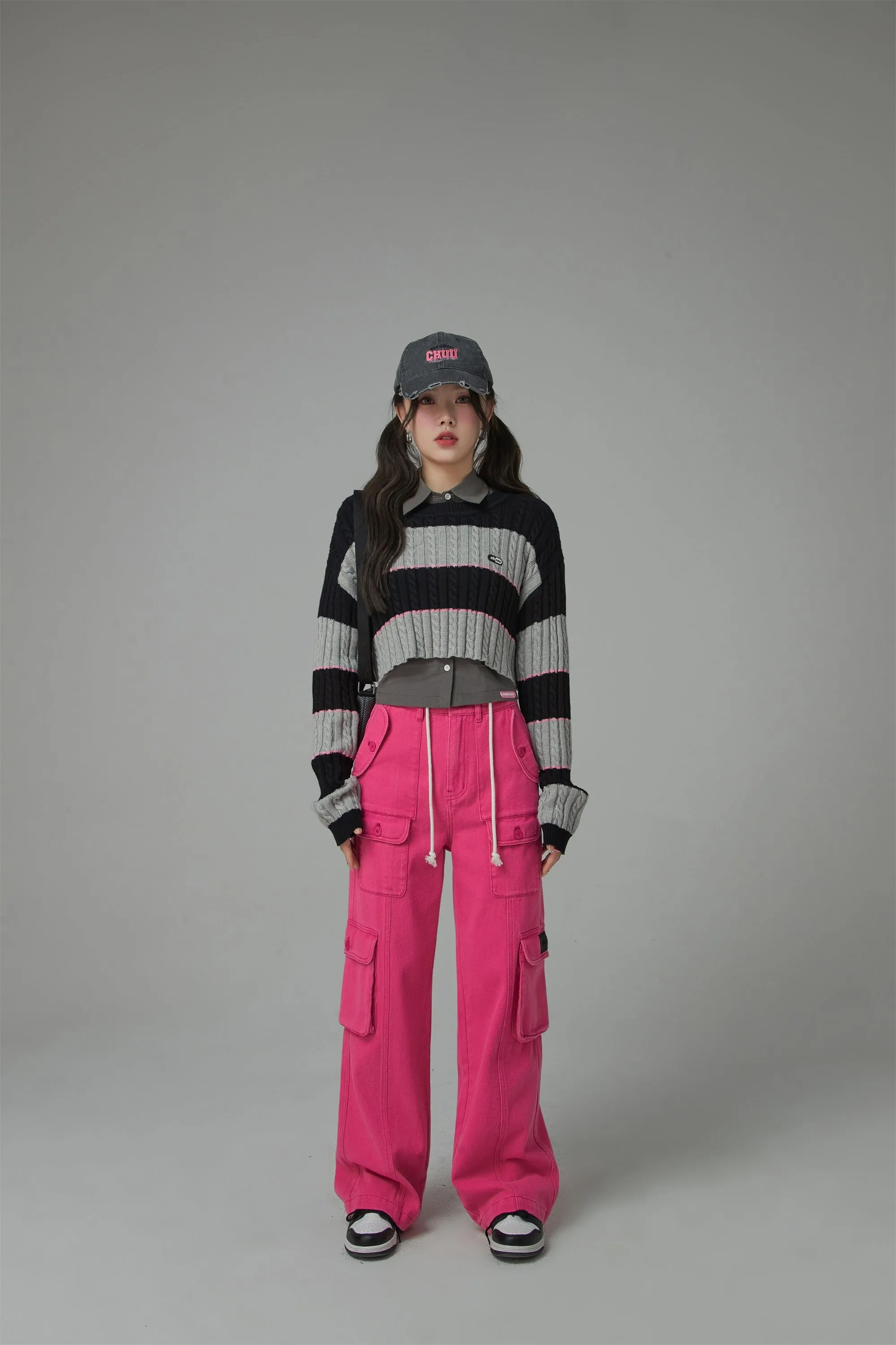 Love Again Stripe Crop Knit Sweater