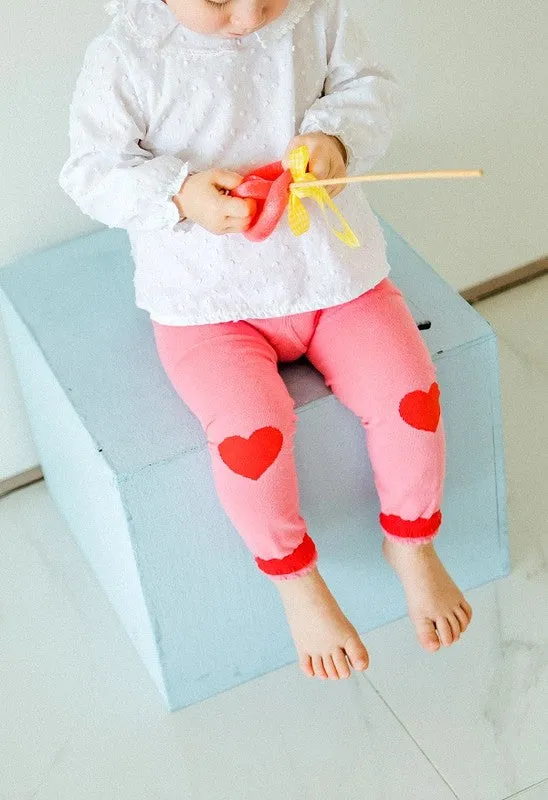 Love Pink Heart Baby Leggings