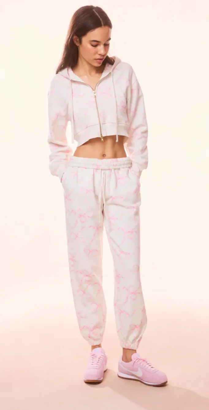 Love Shack Fancy Pierra Crop Hoodie