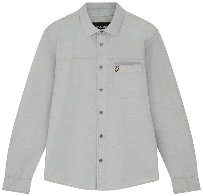 Lyle and Scott Mens Utility Shirt Cold Grey