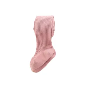 Ma Mer Classic Cotton Ribbed Tights - Pink