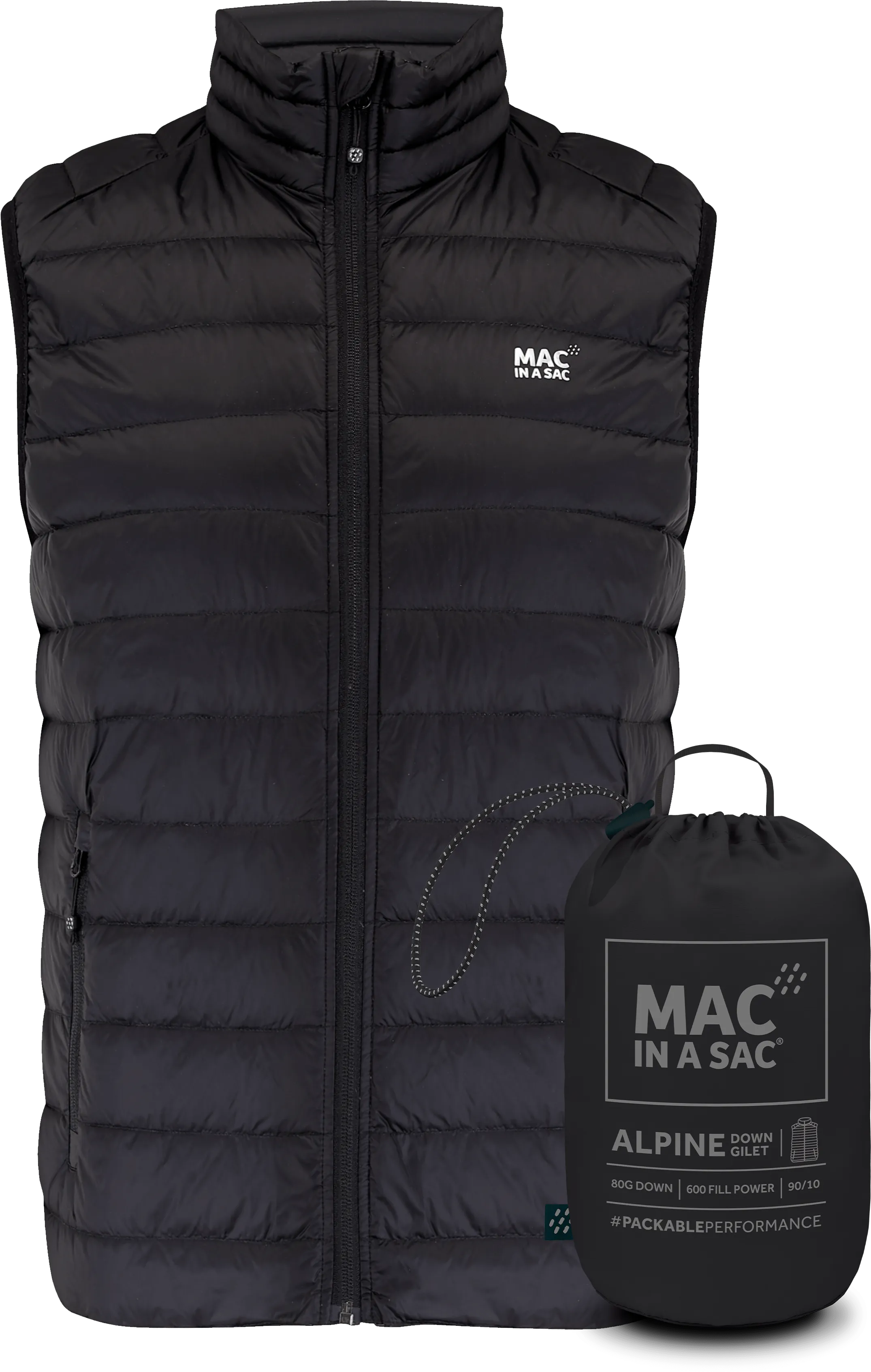 Mac In A Sac Alpine Down Gilet (Men's) - Jet Black