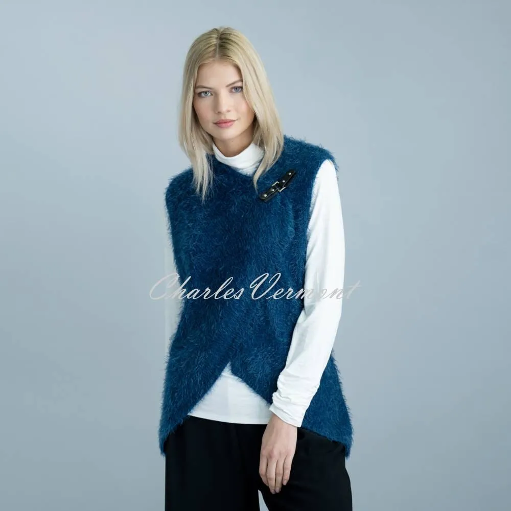 Marble Knit Gilet - Style 6332-170 (Marine Blue)