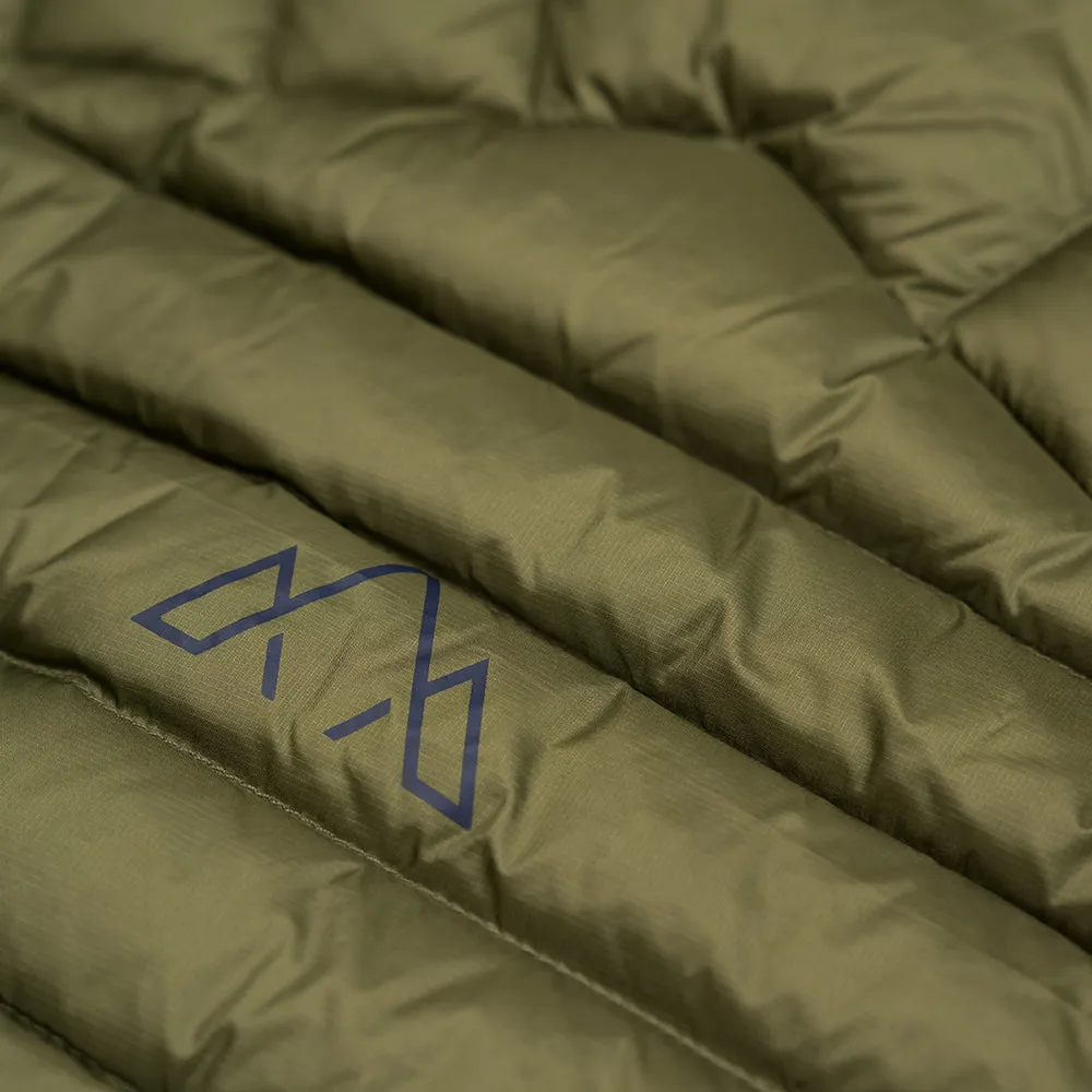 Mens Aktiv Down Gilet (Olive/Navy)