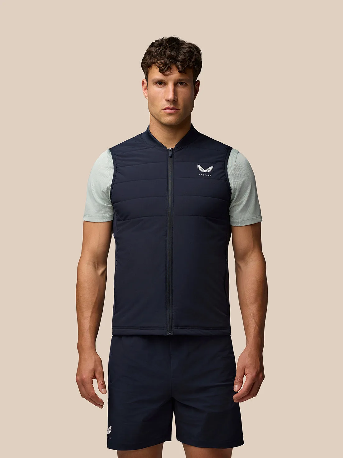 Men's Apex Hybrid Quilted Gilet - Navy