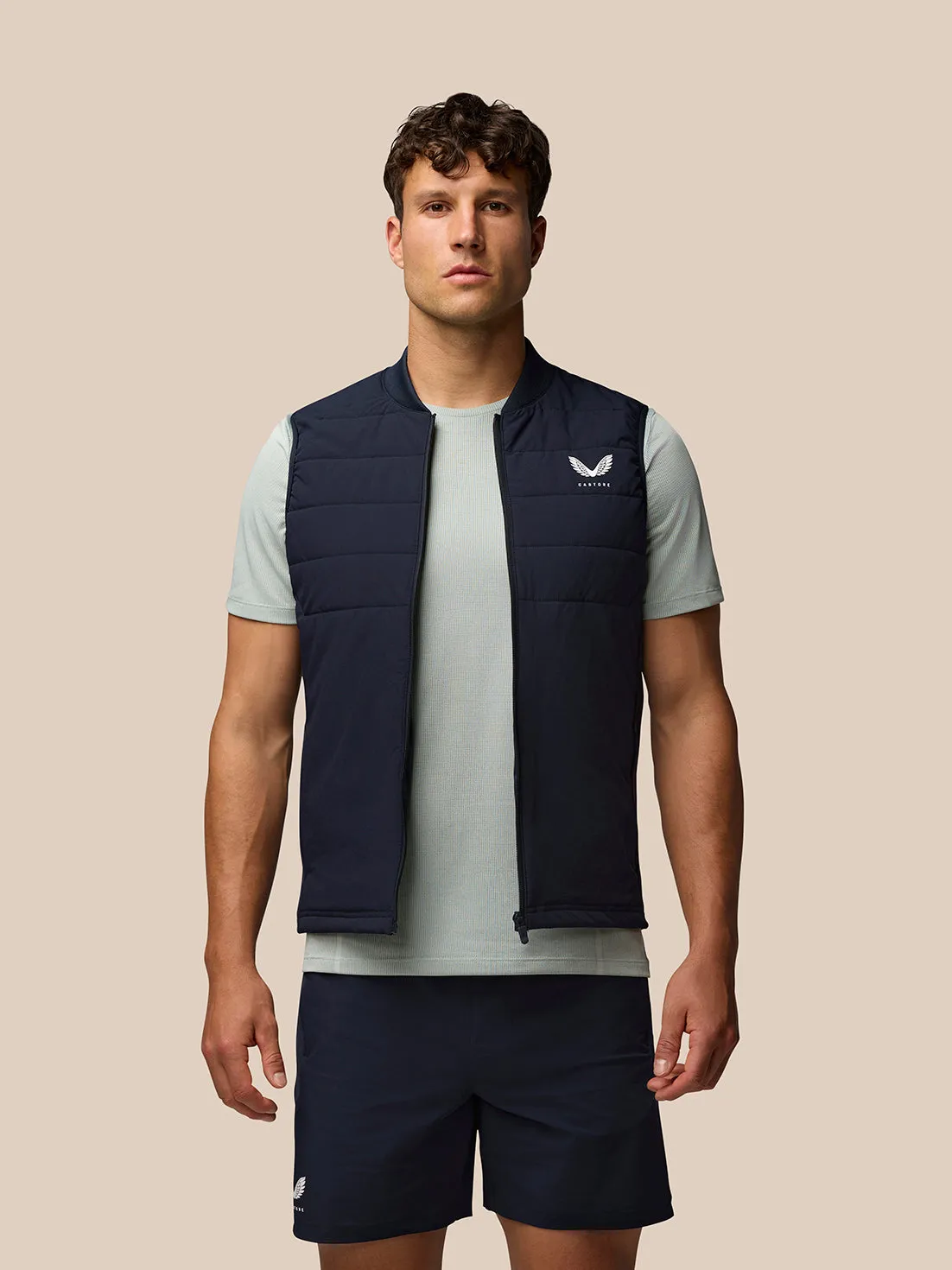 Men's Apex Hybrid Quilted Gilet - Navy