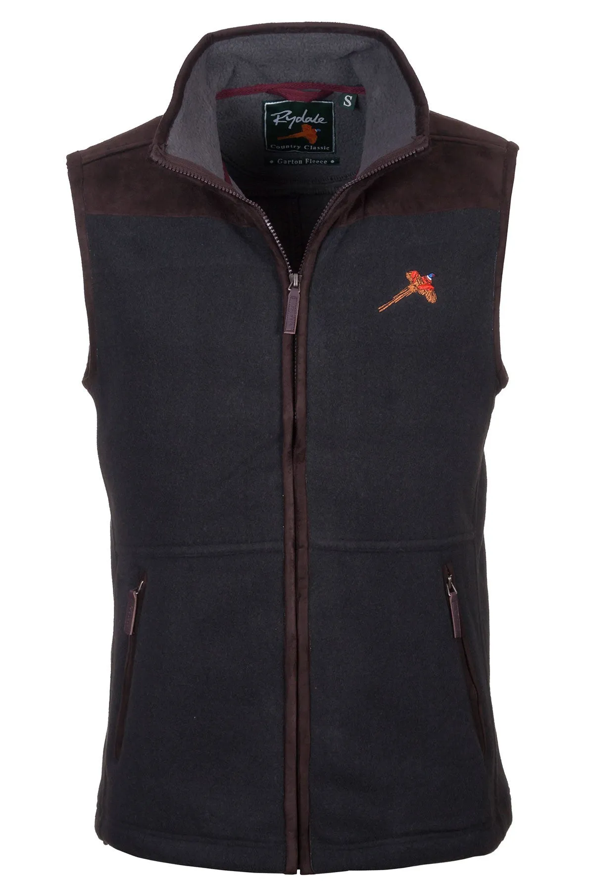 Men's Garton Fleece Gilet Pheasant Motif