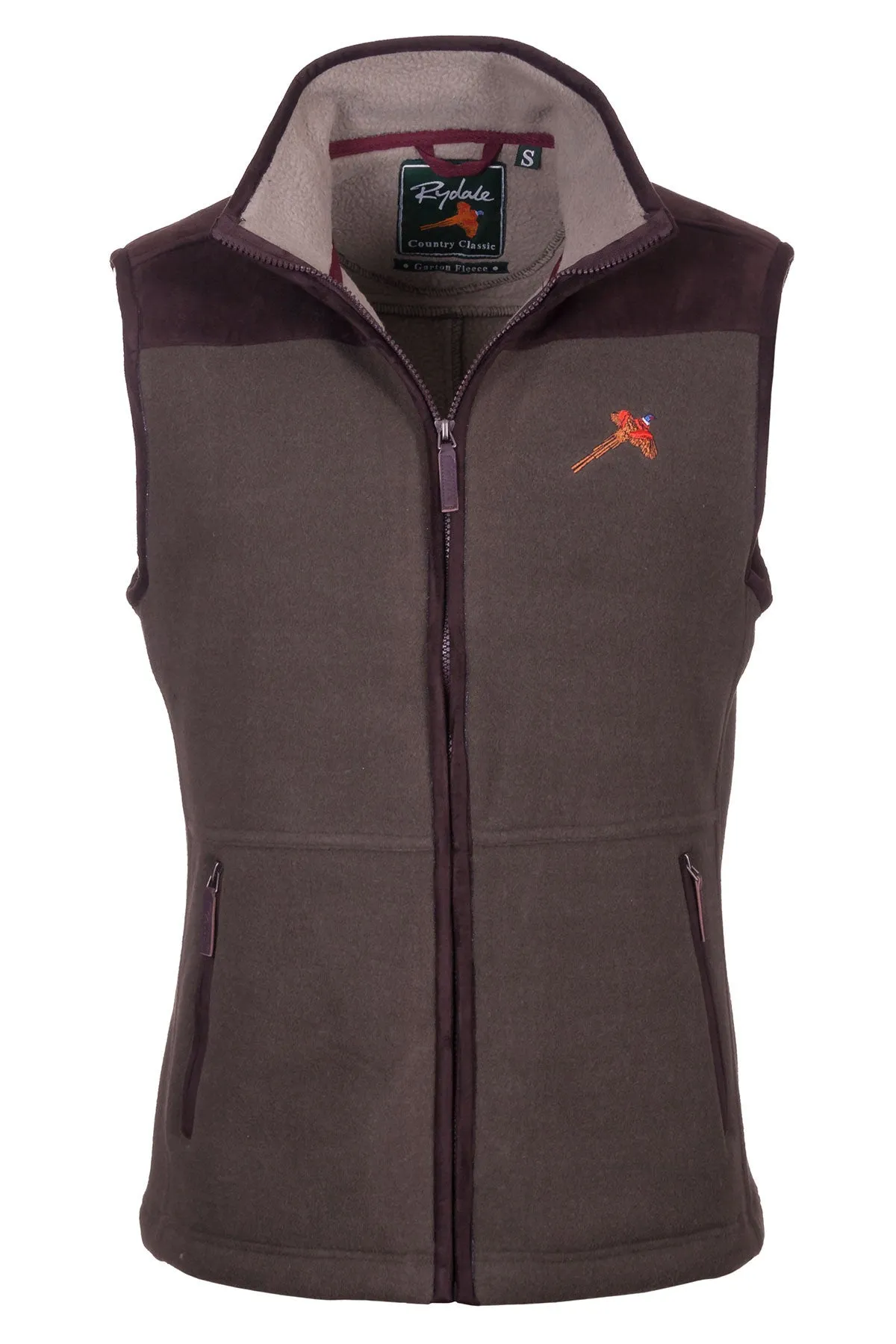 Men's Garton Fleece Gilet Pheasant Motif