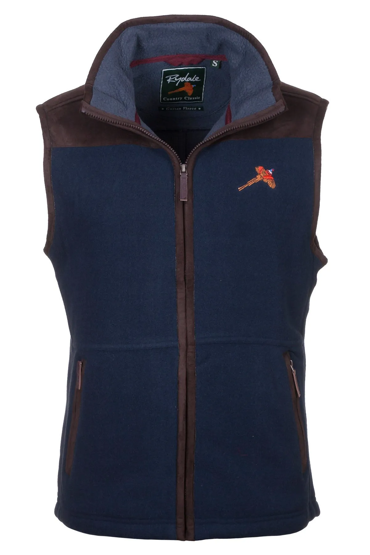 Men's Garton Fleece Gilet Pheasant Motif