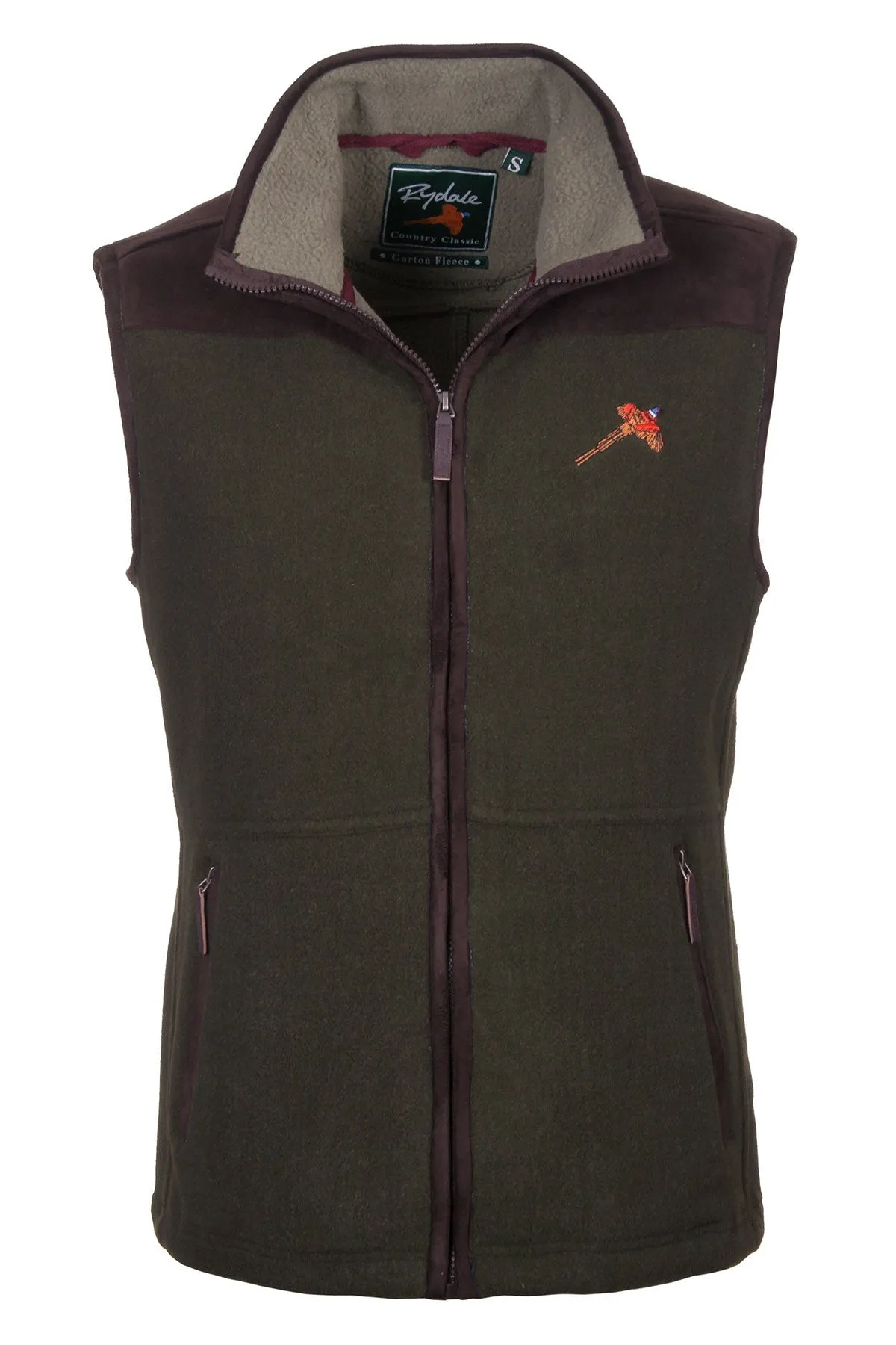 Men's Garton Fleece Gilet Pheasant Motif