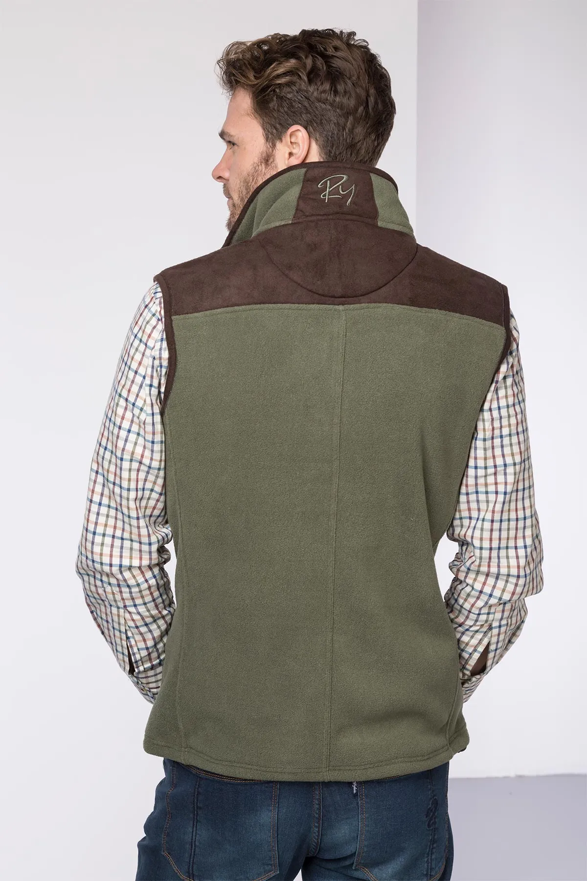 Men's Garton Fleece Gilet Ry Motif