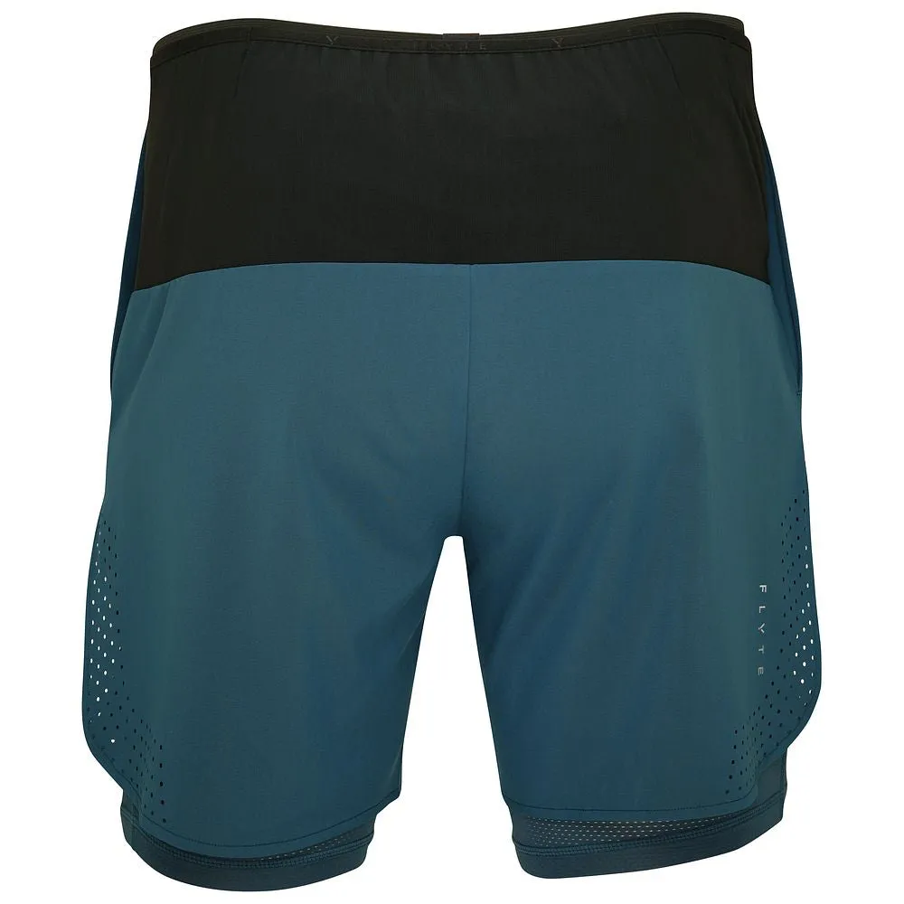 Mens Tern 2-In-1 Trail Shorts (Petrol)