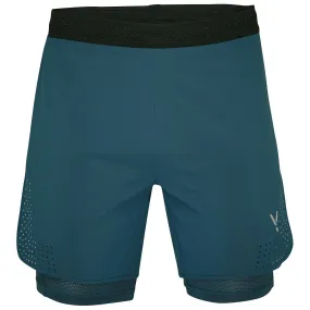 Mens Tern 2-In-1 Trail Shorts (Petrol)