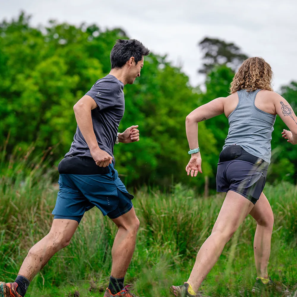 Mens Tern 2-In-1 Trail Shorts (Petrol)