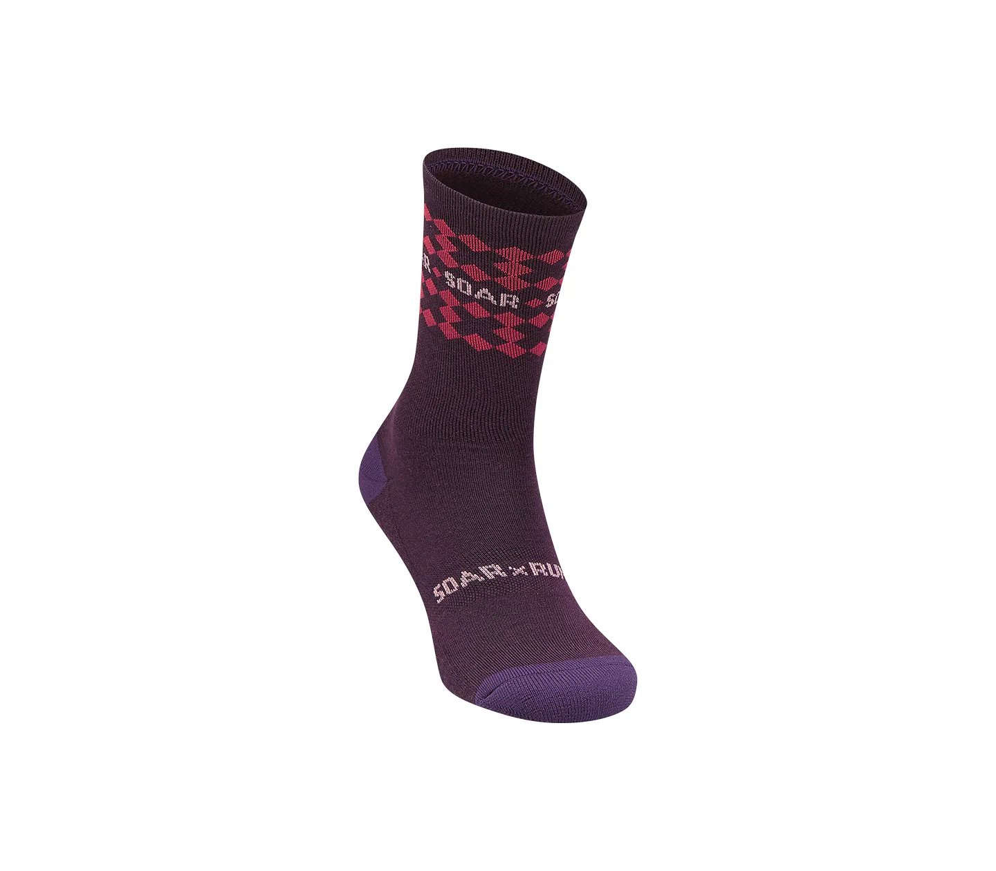 Merino Crew Sock | Purple