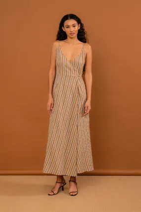 Mia Dress - Jute Stripe