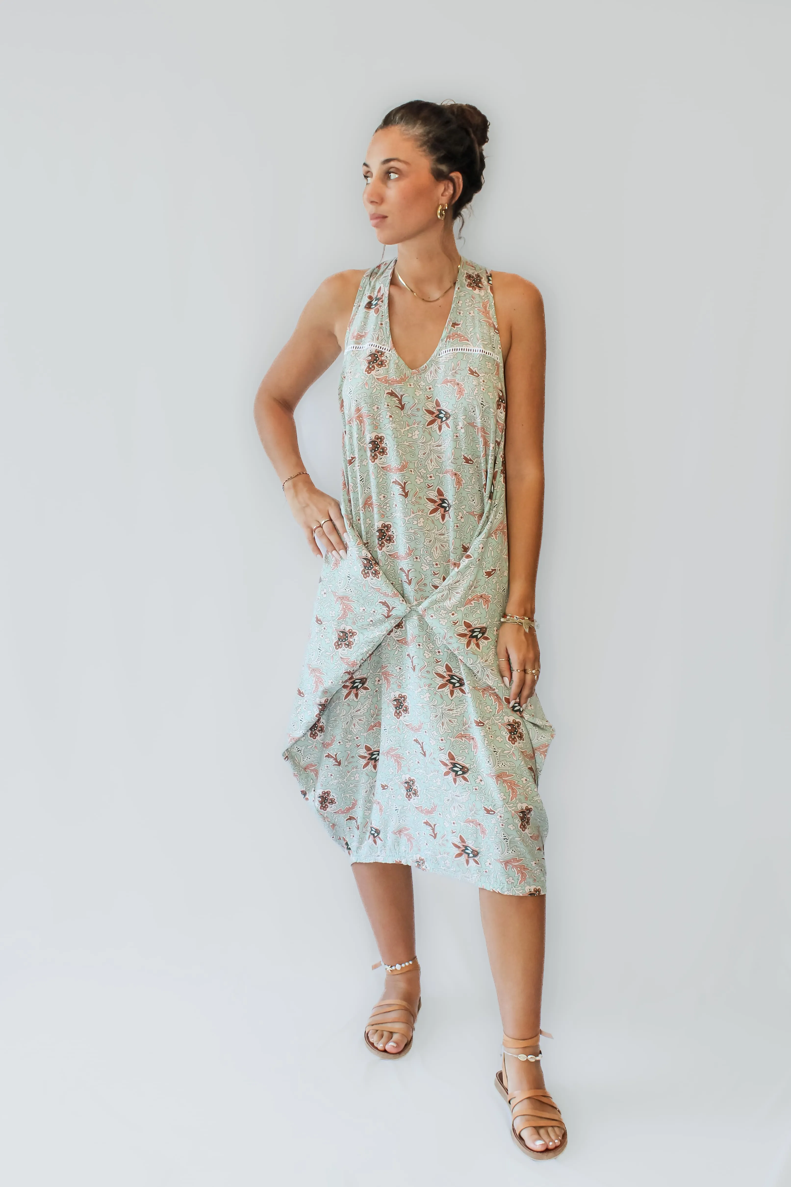 Midi Wingdress - soft turquoise