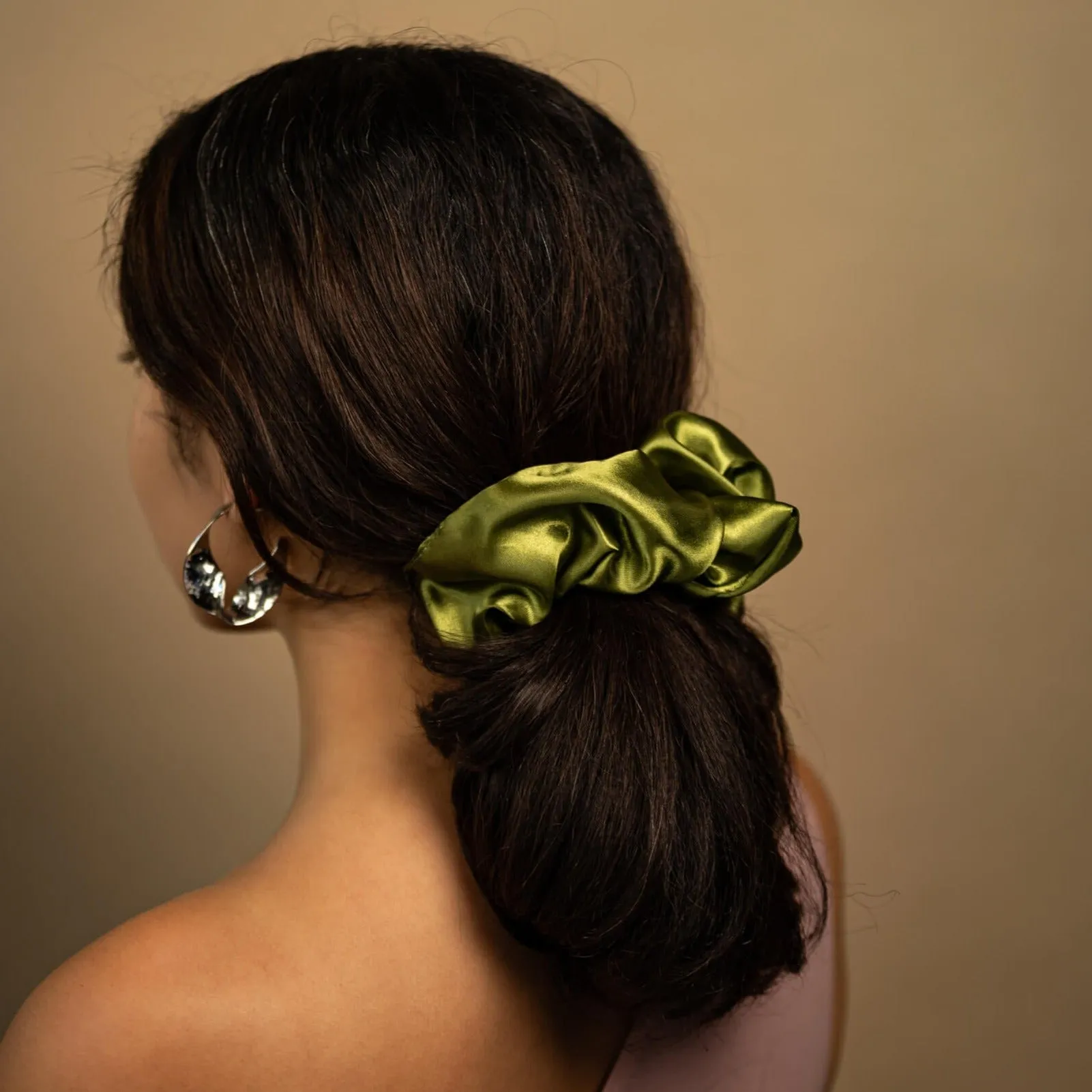 Moringa Satin Scrunchie