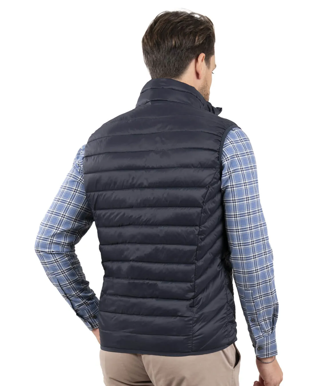 Navy Lightweight Wadded Gilet